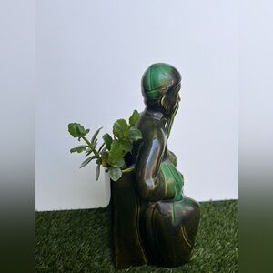 Wise Man Planter/Vase/Figurine 9.5”H ceramic vintage
